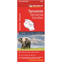 Carte Nationale Tanzanie/Tanzania-Zanzibar