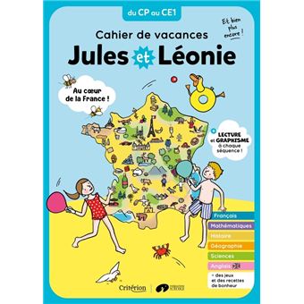 Cahier de vacances Jules et Léonie du CP au CE1