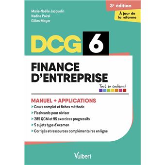 DCG 6 - Finance d'entreprise : Manuel et Applications - Réforme 2026-2027 - 1