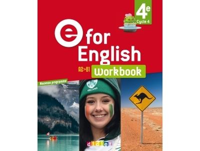 E for English 4e, cycle 4, A2-B1 : workbook : nouveau programme - Image 3