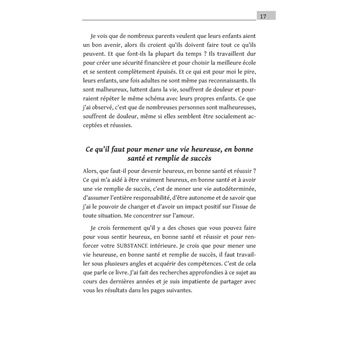 La formule SUBSTANCE : maitriser l'art d'une vie heureuse, en bonne santé et remplie de succès