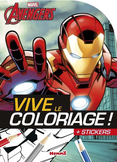 Marvel avengers - vive le coloriage ! (personnage iron man) : Collectif -  250805206X - Livres jeux et d'activités