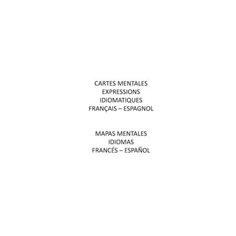 Cartes mentales expressions idiomatiques français espagnol