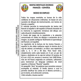 Cartes mentales expressions idiomatiques français espagnol
