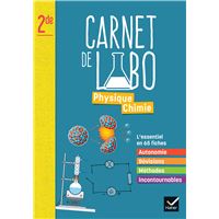 Physique Chimie 2de - Ed 2025 - Carnet de labo élève