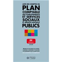 Liste des comptes du plan comptable des établissements et services sociaux et médico-sociaux publics