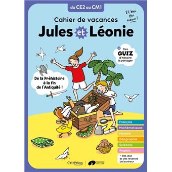 Cahier de vacances Jules et Léonie du CE2 au CM1 - Nouvelle édition