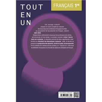 Français. Première. Tout-en-un sur les œuvres au programme du bac