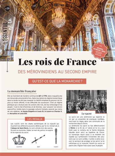 Les rois de France - Dépliant - Séverin Peyronel-béra - broché