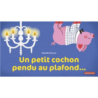 Carte postale comptine pour enfants : Un petit cochon pendu