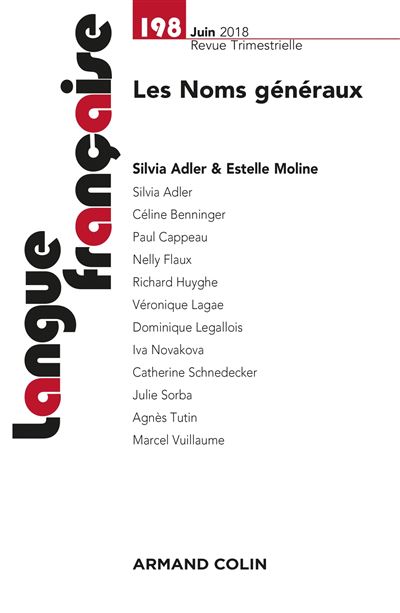 Langue française n° 198 (2/2018) Noms généraux Février 2018 Tome 198 ...