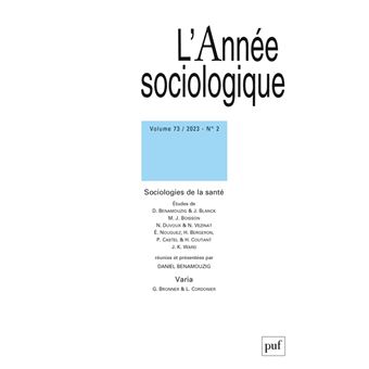 L'Année sociologique 2023-2 - 1