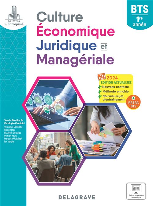 L'entreprise Culture économique, juridique et managériale (CEJM) 1re année BTS (2024) - Pochette élève