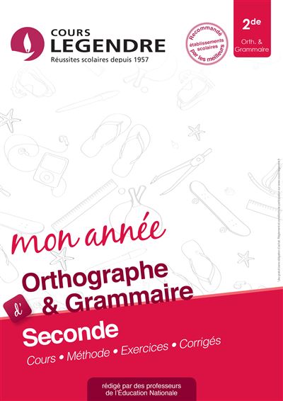 Mon année d'orthographe & grammaire Seconde -  Casamayou - broché