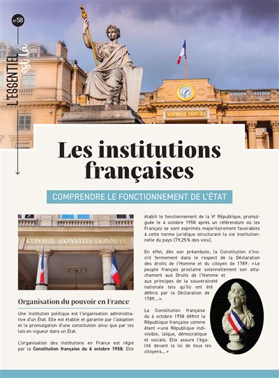 Les Institutions françaises - Dépliant