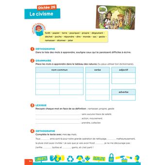 En route pour la dictée ! CM - Notre aventure citoyenne - Ed. 2025 - Cahier élève