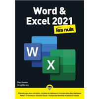 Word et Excel 2021 Mégapoche Pour les Nuls