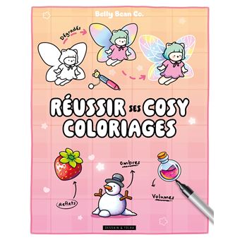 Réussir ses cosy coloriages - Belly Bean - Dégradés, ombres, reflets, volumes