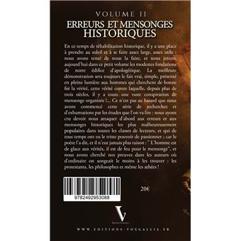 Erreurs et mensonges historiques