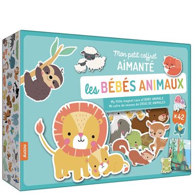 Les bebes animaux - mon petit coffret aimante