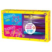 BLINDTEST KAZOO (4 KAZOOS + 120 CARTES + 1 LIVRET)