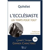 L'Ecclésiaste en grands caractères