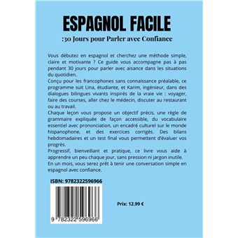 Espagnol Facile : 30 Jours pour Parler avec Confiance