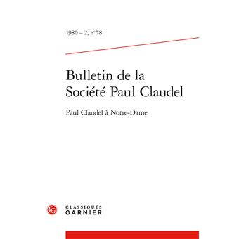Bulletin de la Société Paul Claudel - 1