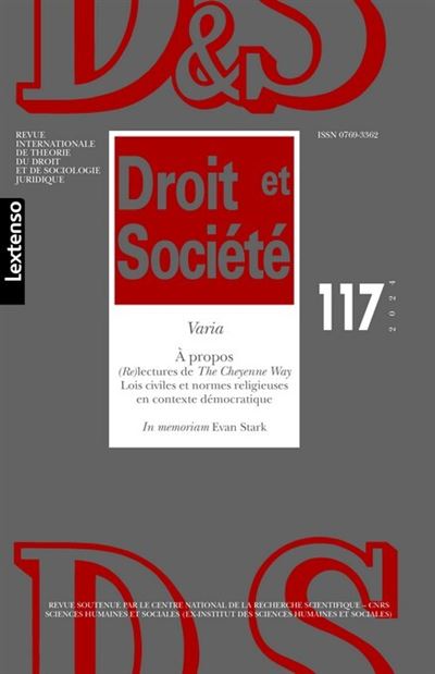 Droit & Société N°117-2024 -  Collectif - broché