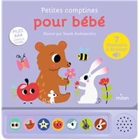 Contes et comptines à écouter - Petites comptines pour bébé - LIVRE SONORE - Dès 1 an