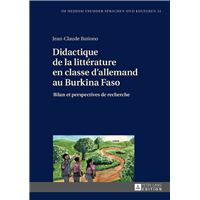 Didactique de la littérature en classe d’allemand au Burkina Faso