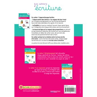 Les cahiers d'écriture CP - Éd. 2025 - Cahier n° 1 Apprentissage