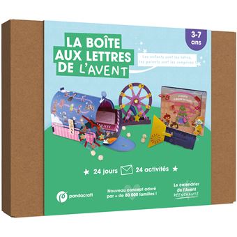 Calendrier De L'Avent Boîte Aux Lettres Pandacraft - 24 Activités Créatives Pour Enfants 3-7 Ans