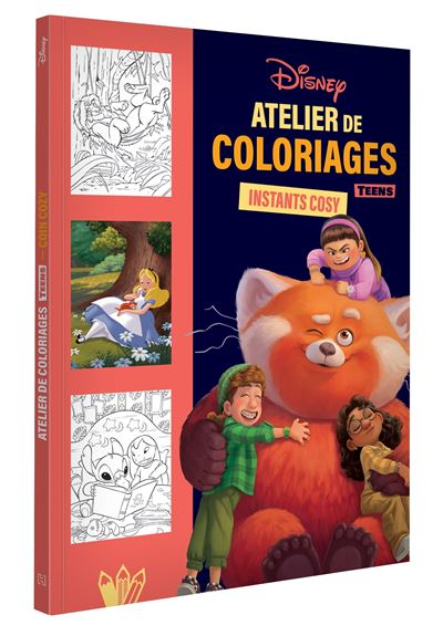 DISNEY TEENS - Atelier de coloriages - Instants cosy -  Walt Disney Company - Hachette Disney - broché - Document jeunesse