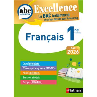 ABC Excellence - ABC BAC Excellence Français 1re 2026 - 1