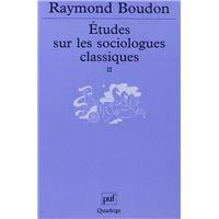 Études sur les sociologues classiques, II