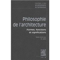 Textes clés de philosophie de l'architecture