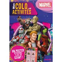 Marvel - Mon colo et activités + poster (Les Gardiens de la galaxie) - Un poster détachable et un jeu géant !