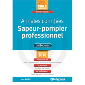 Annales corrigées sapeur-pompier professionnel - 1