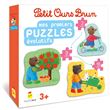 Jeu Petit Ours Brun - Mes premiers puzzles évolutifs - Dès 3 ans