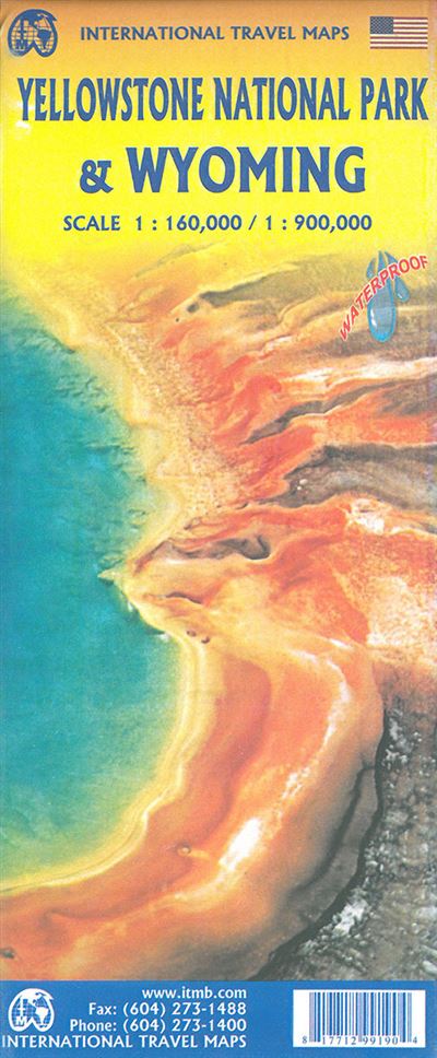 YELLOWSTONE NATIONAL PARK   WYOMING 1:1 900 000 -  Collectif - (Daten nicht angegeben)