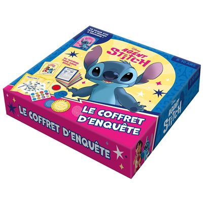 STITCH - Le coffret d'enquête de l'Agent Stitch - Disney + accessoires - Walt Disney - Hachette Disney - Coffret - Jeux livres objets - Disney