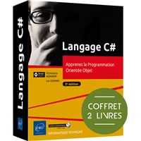 Langage C# - Coffret de 2 livres : Apprenez la Programmation Orientée Objet (5e édition)