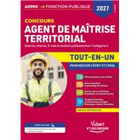 Concours Agent de maîtrise territorial 2027 - Tout-en-un