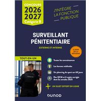 Concours Surveillant pénitentiaire - Tout-en-un - Concours externe et interne 2026-2027