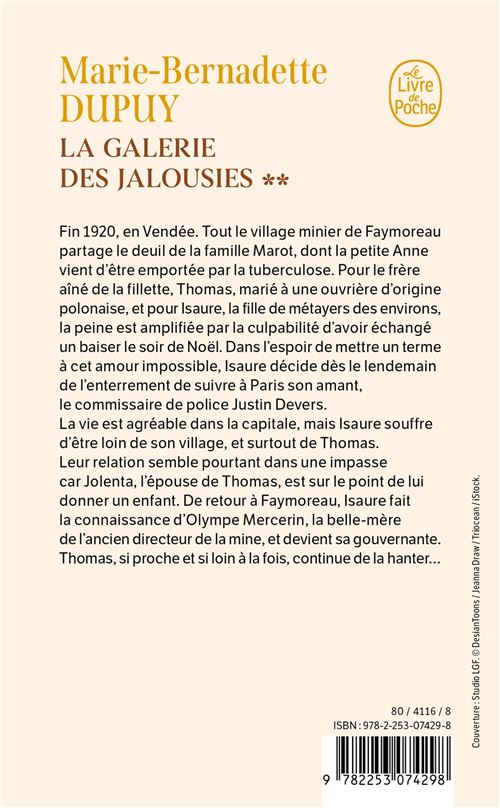 3, La Galerie Des Jalousies, Roman - Marie-Bernadette Dupuy - Librairie Tours Et Détours