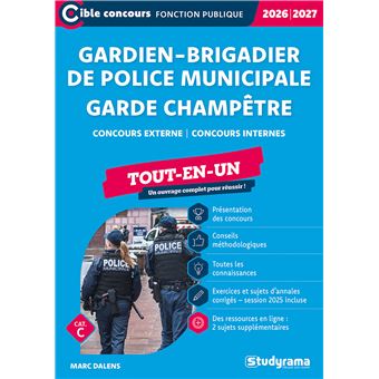 Gardien-brigadier de police municipale – Garde champêtre (Catégorie C – Concours 2026-2027)