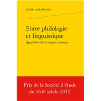 Entre philologie et linguistique,