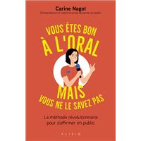 Vous êtes bon à l'oral mais vous ne le savez pas