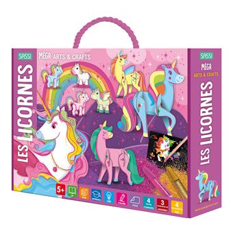 Kit Artisanat Aluminium Licorne Princesse - Cahier Coloriage Et Scratch Art Enfant